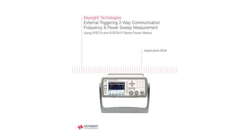 External Triggering 2-Way Frequency & Power Sweep Measurement